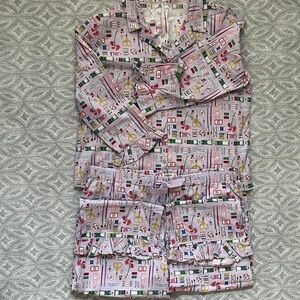 Cath Kidston London Pink Patterned Pajama Set